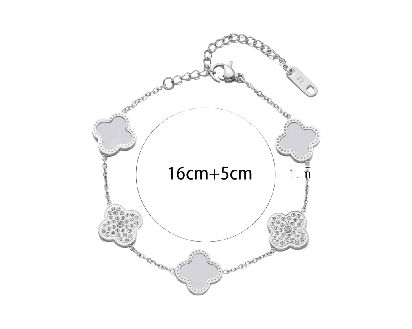 Silver Nadia bracelet - stainless steel