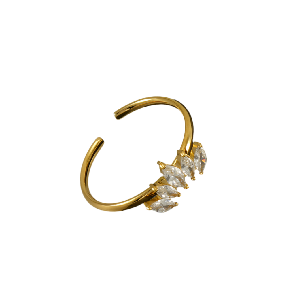 Tiara ring ( adjustable 18k stainless steel )