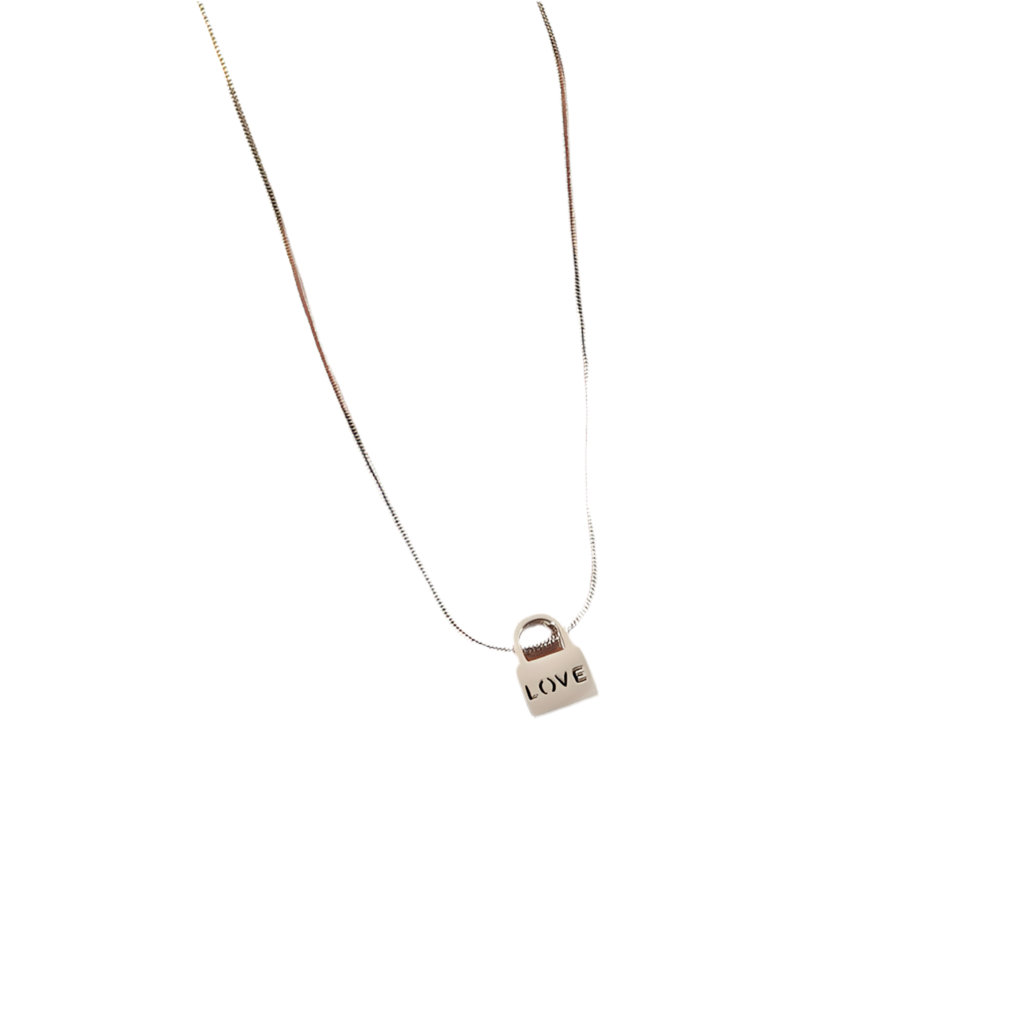 Dainty love lock ( stainless steel )