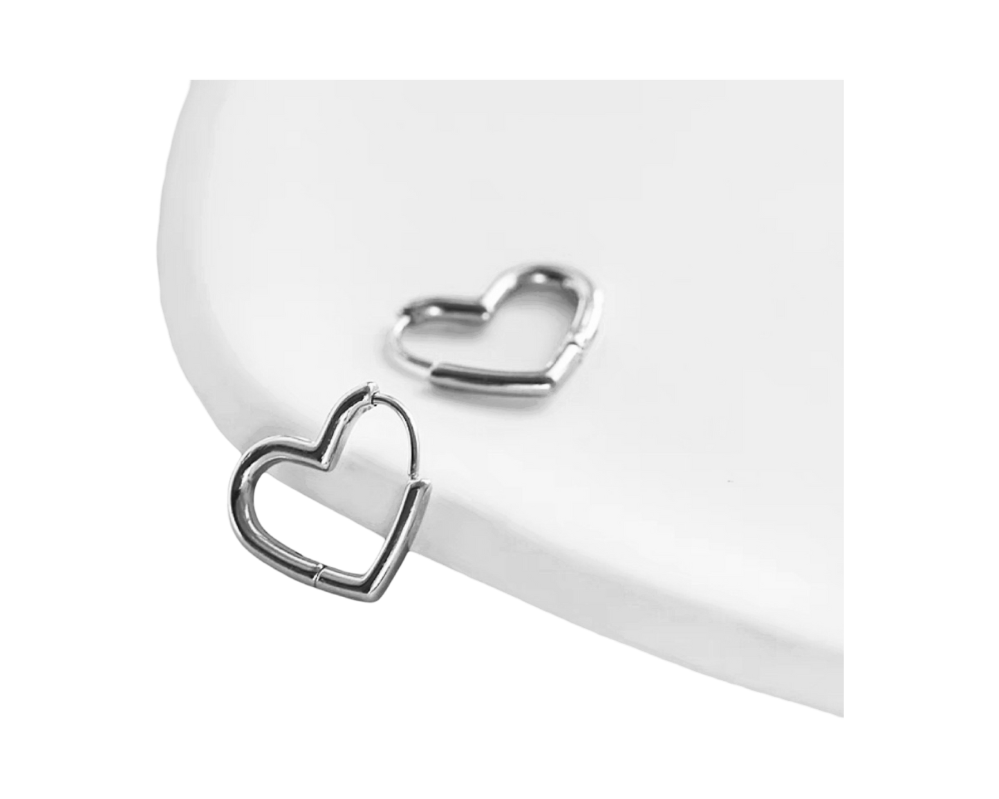 Heart Huggies ( stainless steel )
