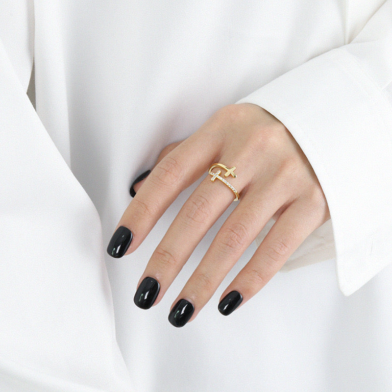 Holy adjustable ring - sterling silver