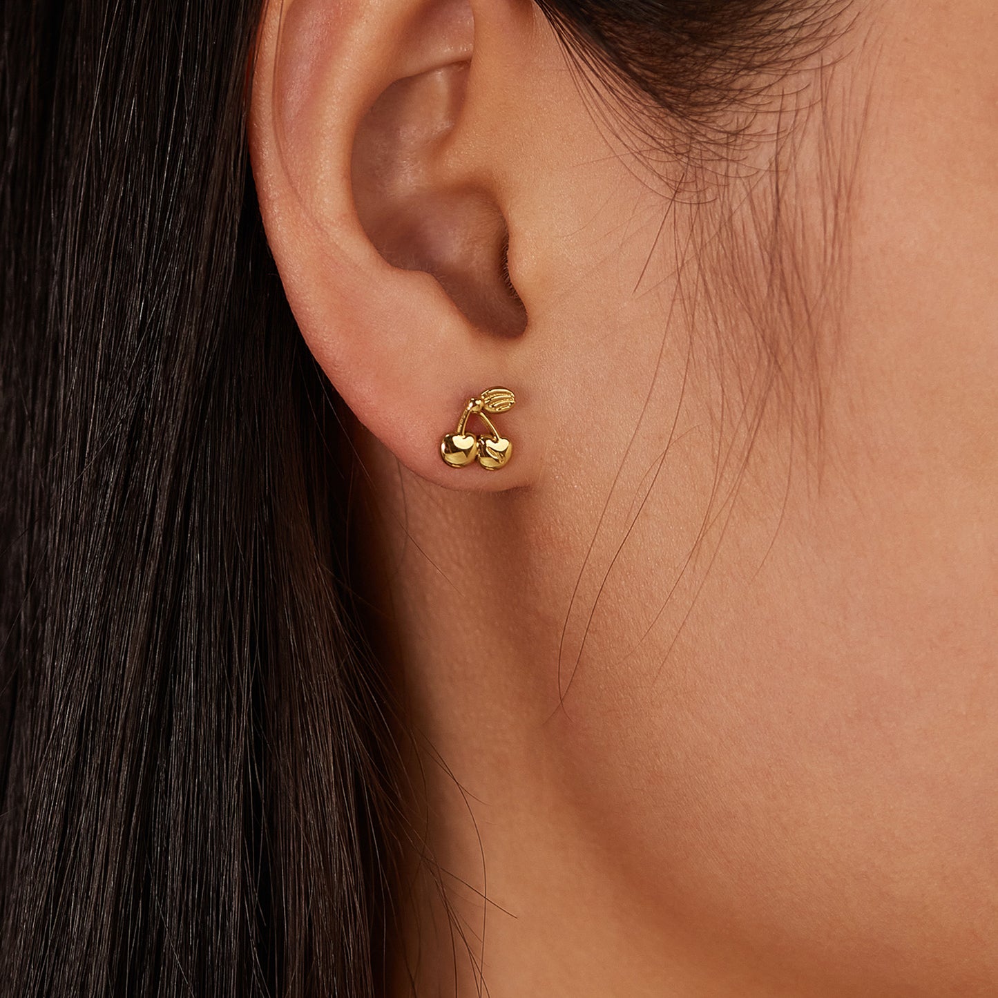 Cherry studs ( stainless steel )