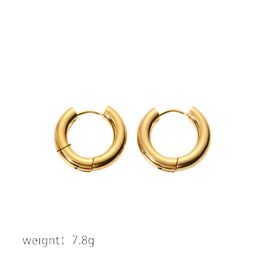 Pre order - Naomi chunky hoops ( stainless steel )