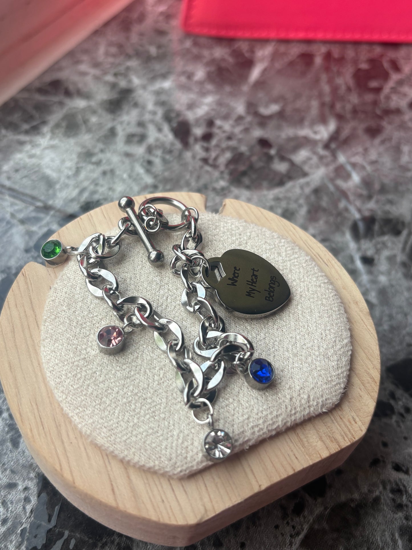 Birth stone charm ( add on to necklace & bracelet )