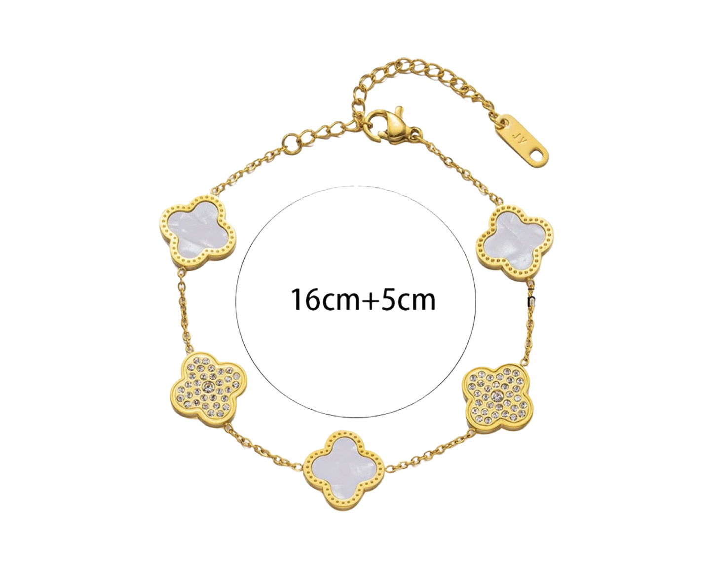Gold Nadia bracelet - stainless steel