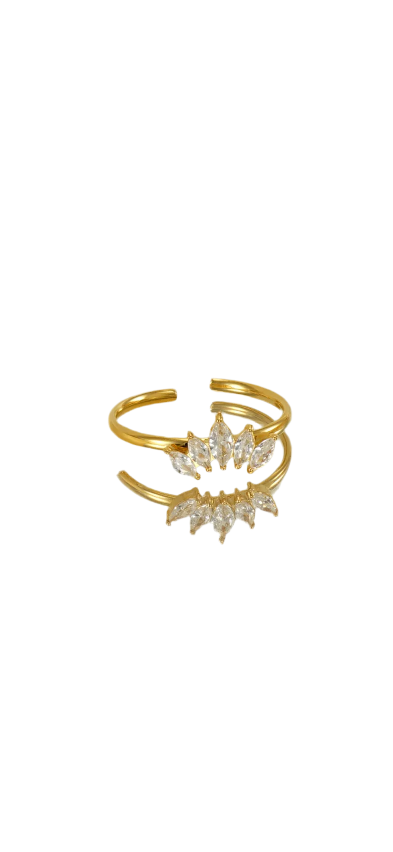 Tiara ring ( adjustable 18k stainless steel )