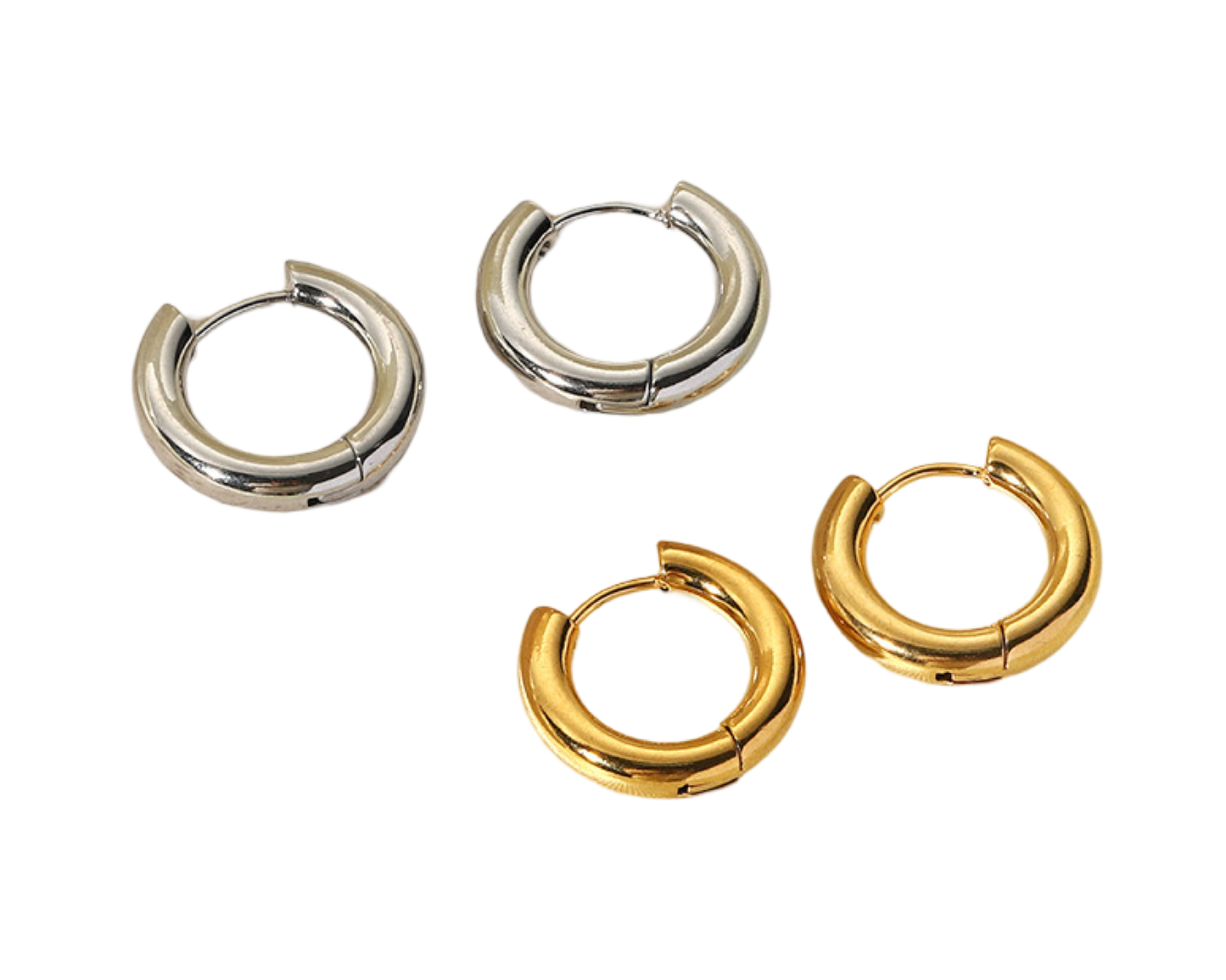 Pre order - Naomi chunky hoops ( stainless steel )