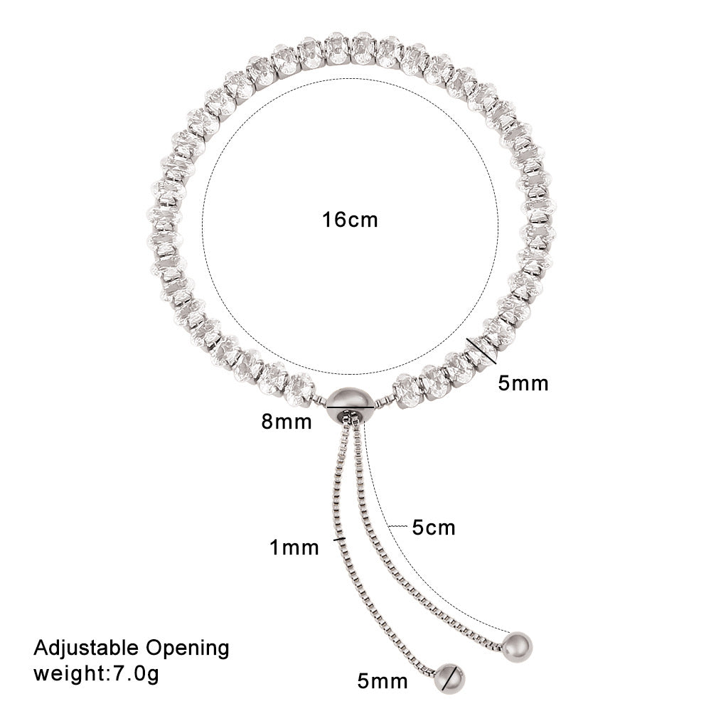 Ivy - adjustable bracelet ( stainless steel )