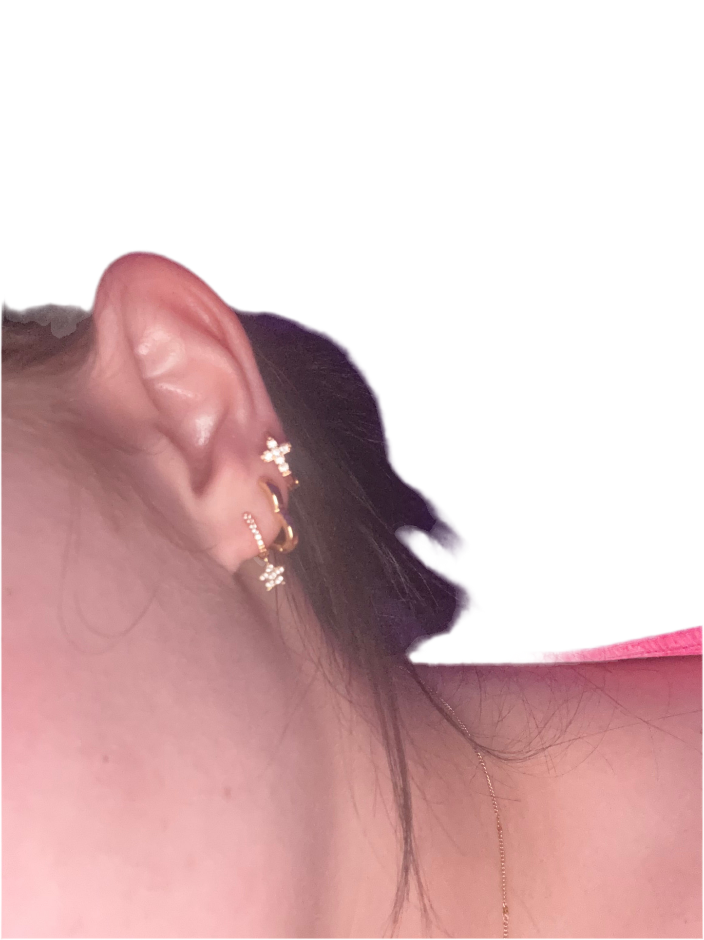 Dainty Star drop ( sterling silver )