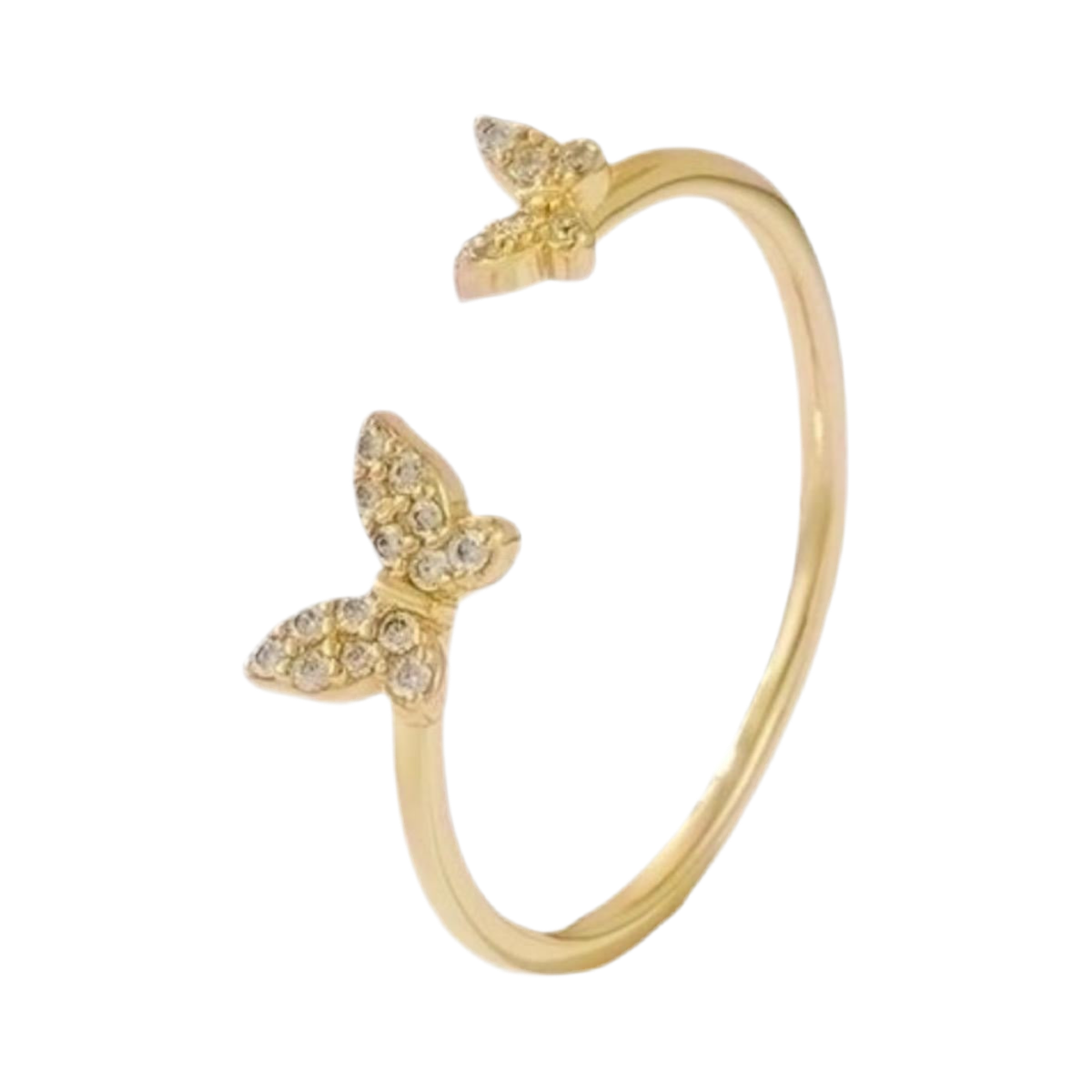 Dainty Hope ring ( sterling silver plated )
