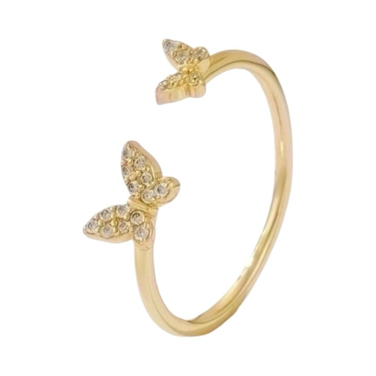 Dainty Hope ring ( sterling silver plated )