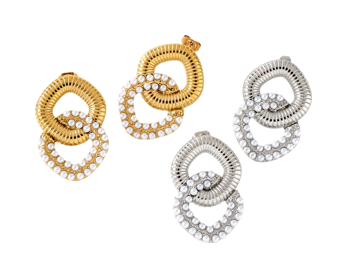 Pearl Talia studs ( stainless steel )