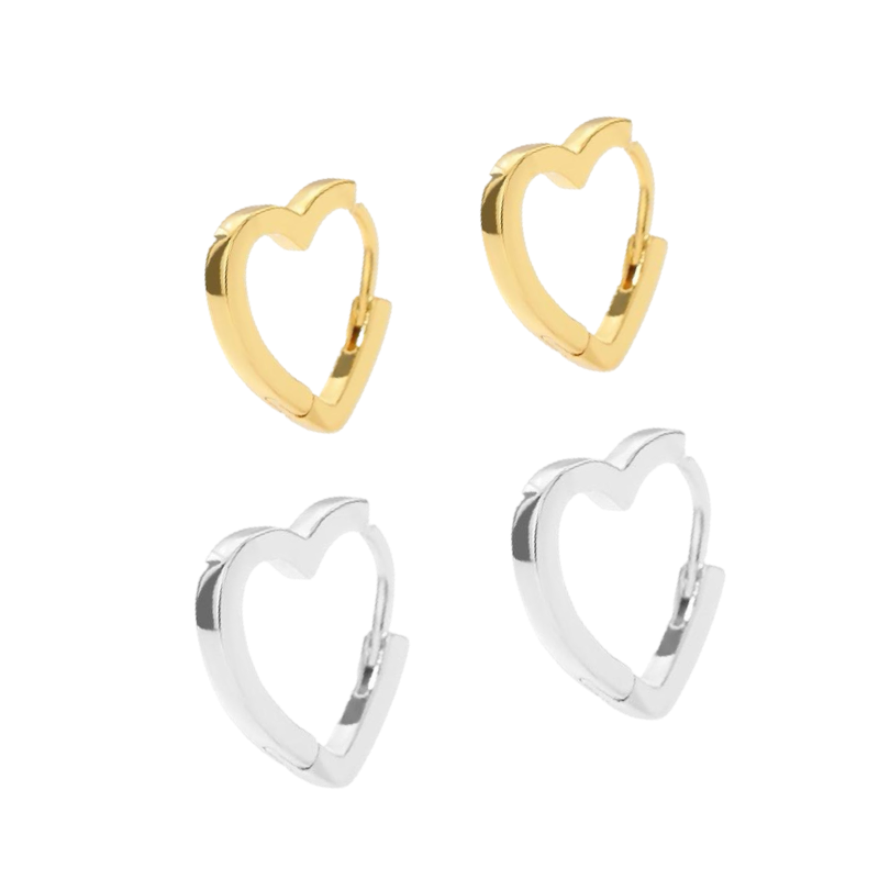 Heart Huggies ( stainless steel )