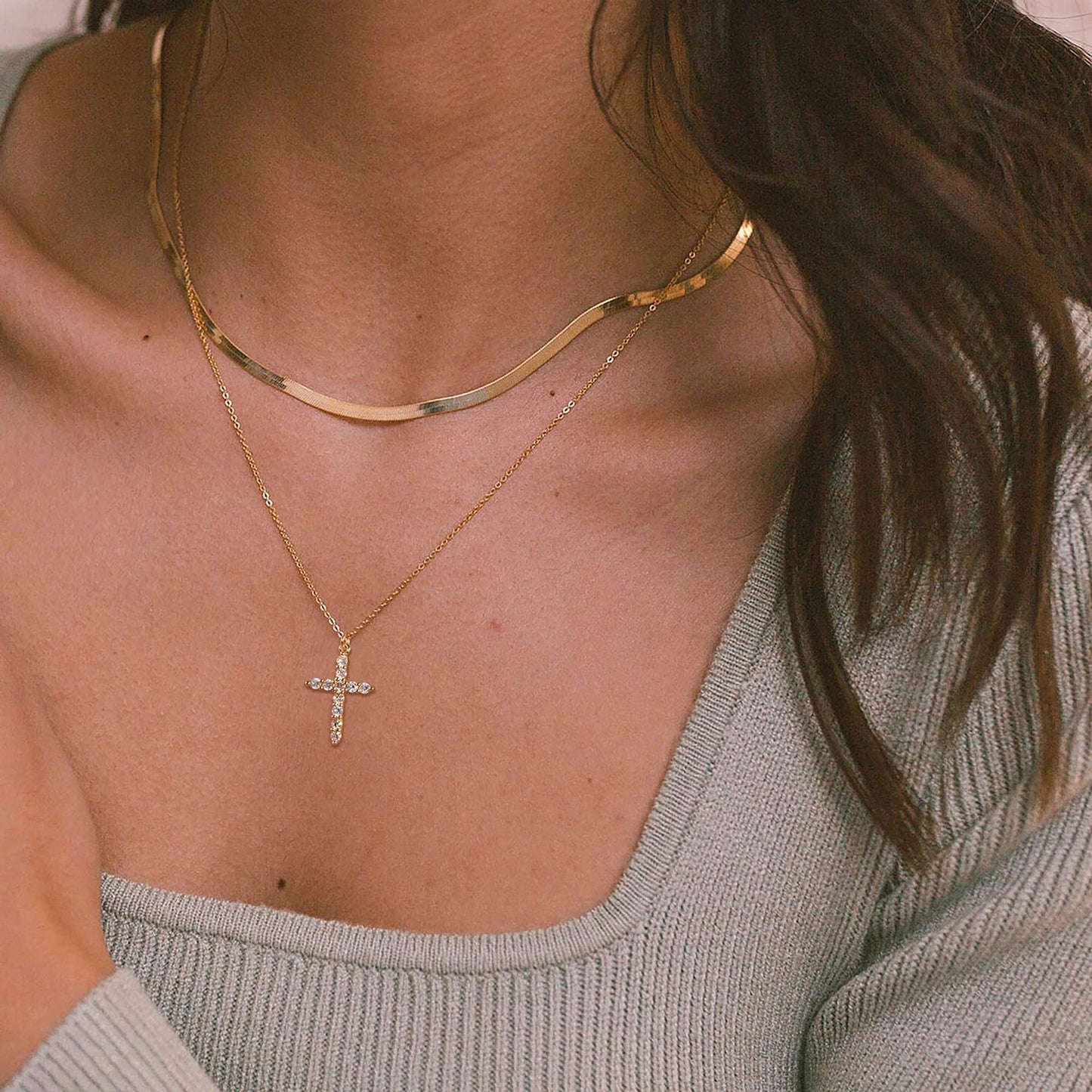 Holy cross necklace ( stainless steel )