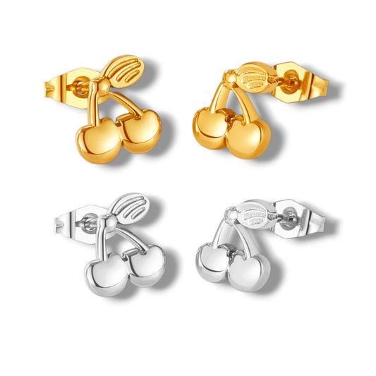 Cherry studs ( stainless steel )
