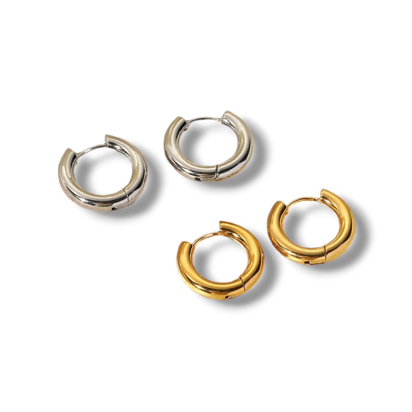 Naomi chunky mini hoop ( stainless steel )