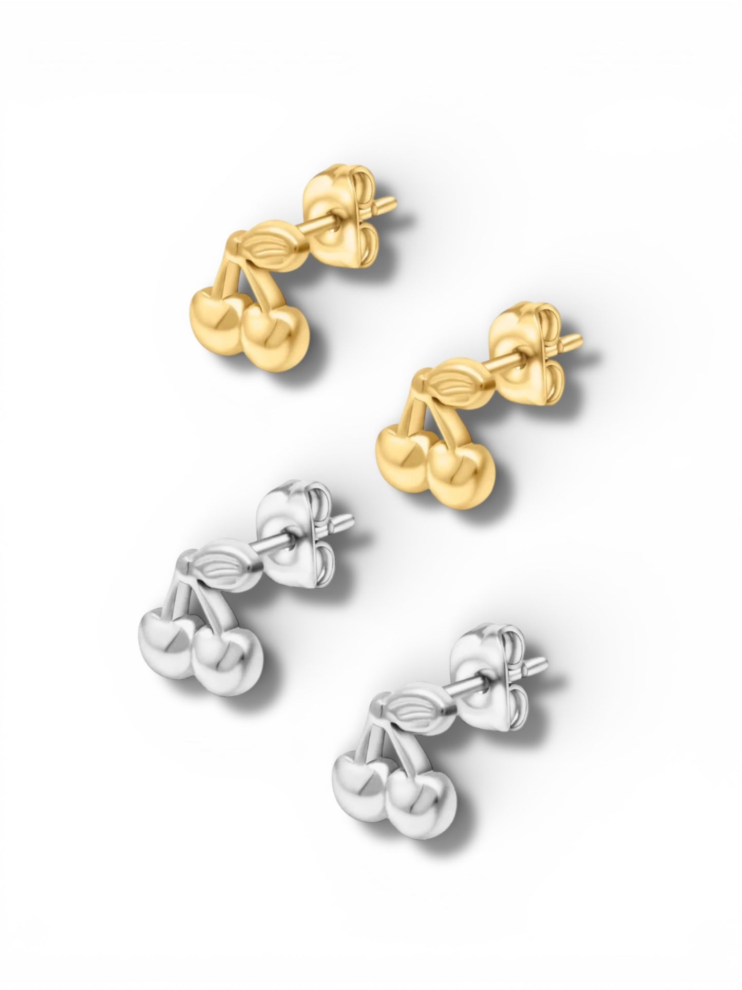 Cherry studs ( stainless steel )