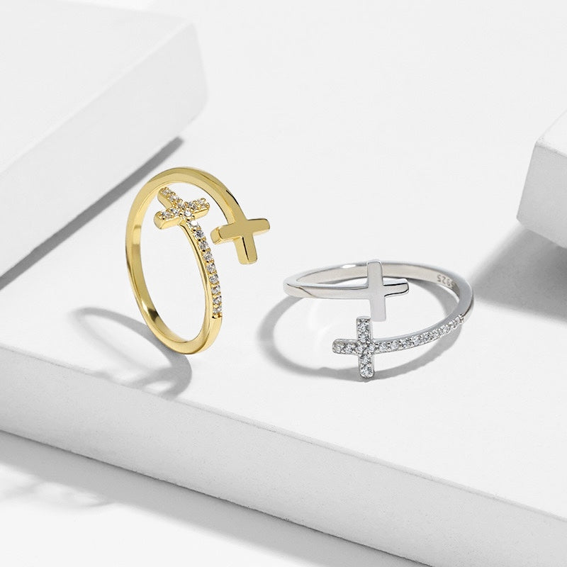 Holy adjustable ring - sterling silver