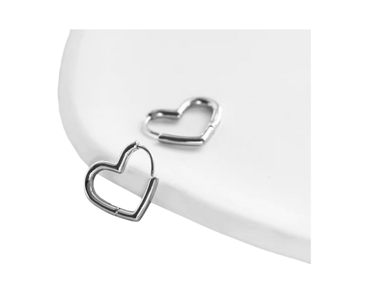 Heart Huggies ( stainless steel )