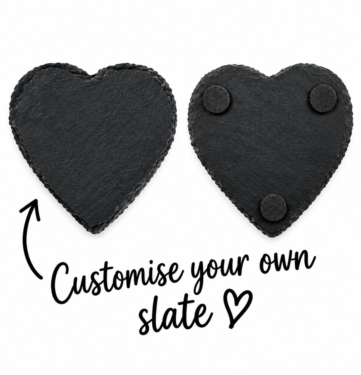 Engrave-able - Custom slate coaster/ornament natural rough edge.