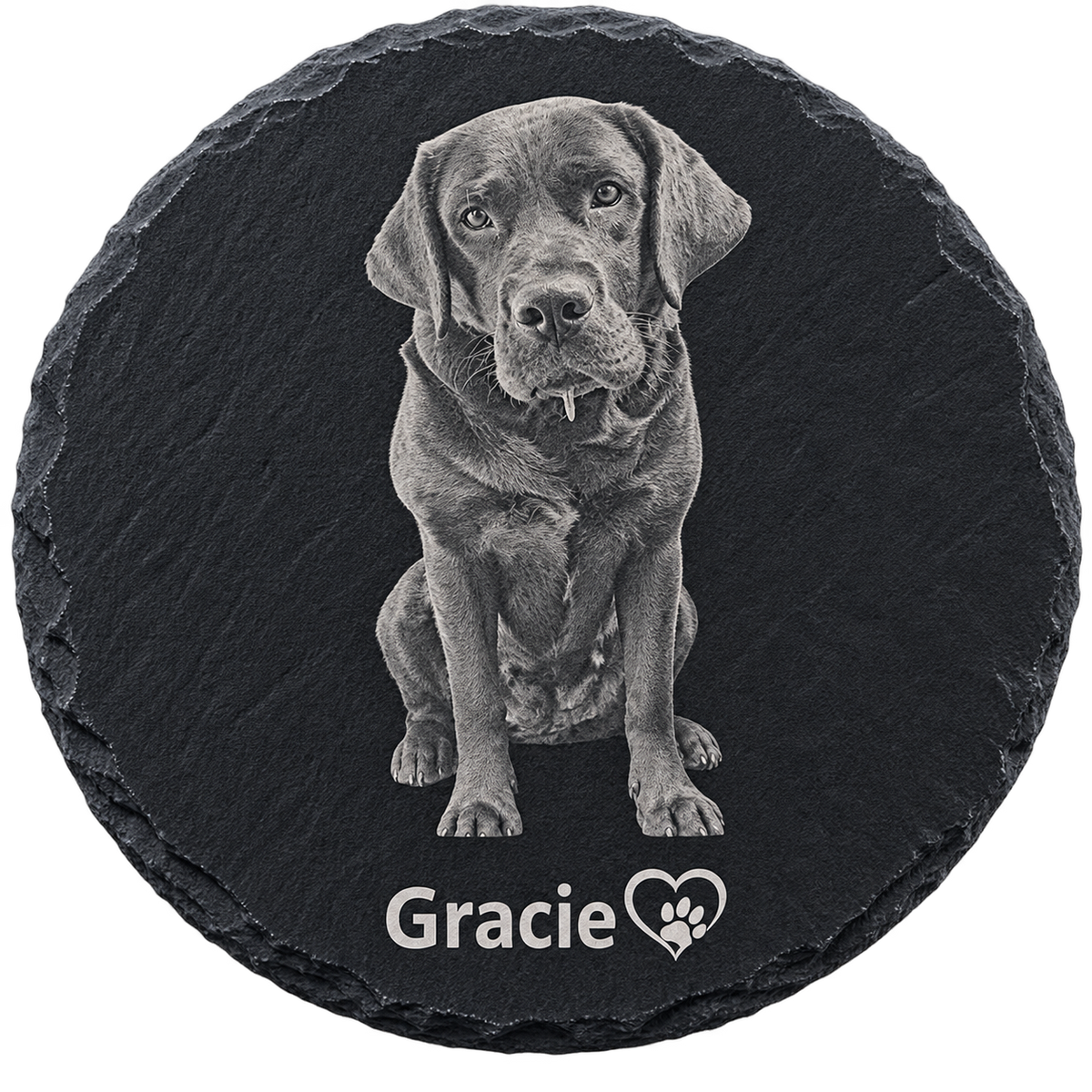 Circle Custom slate coaster/picture