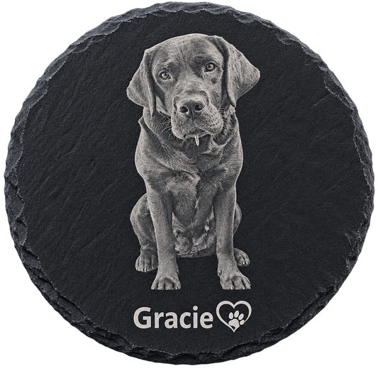 Custom slate coaster/ornament natural edge.