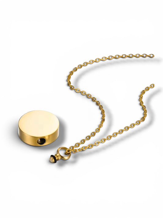 Pre order - Memorial circle pendant necklace