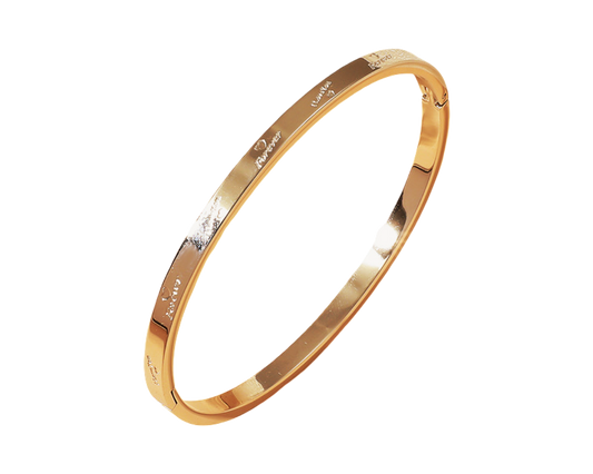 ‘I love you forever’ bangle (engraved stainless steel )