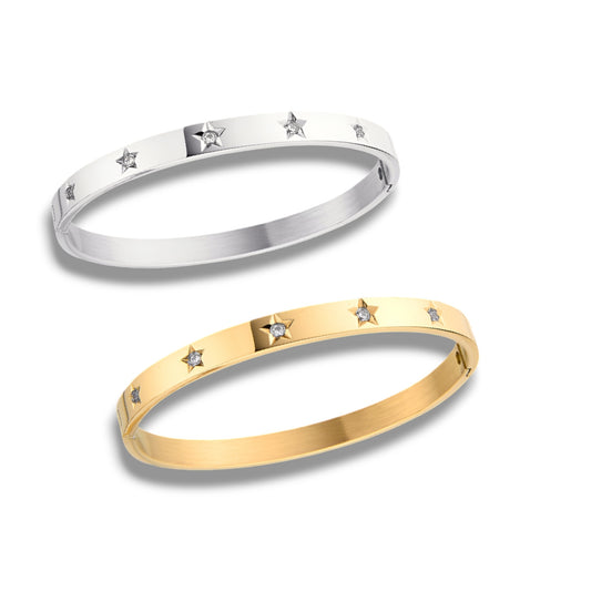 Star gaze bangle ( stainless steel )