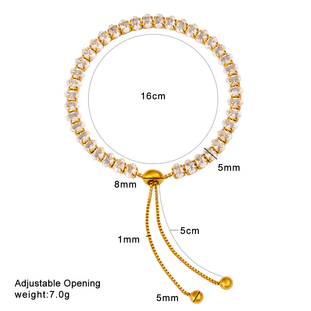 Ivy - adjustable bracelet ( stainless steel )