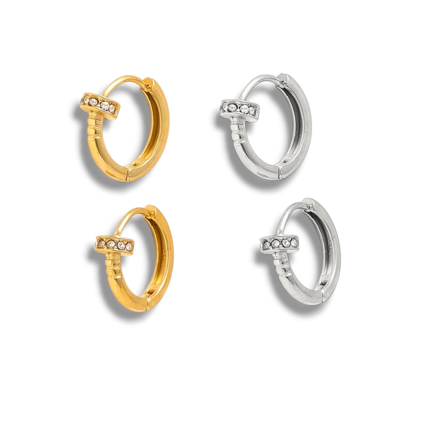 Amoure Huggies - stainless steel