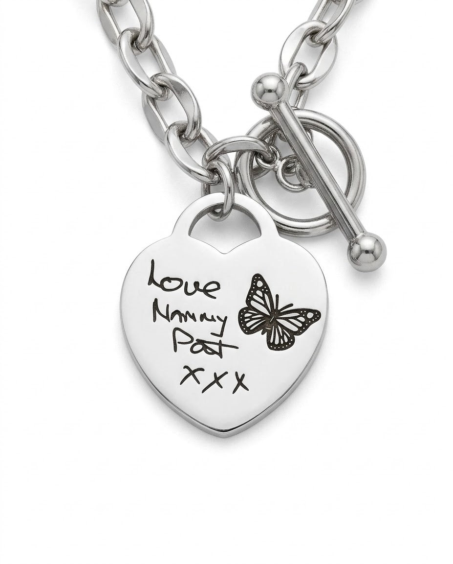Engrave-able Love Link bracelet ( stainless steel)