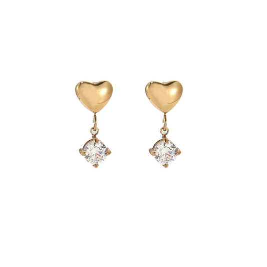 Love drop earring ( stainless steel )