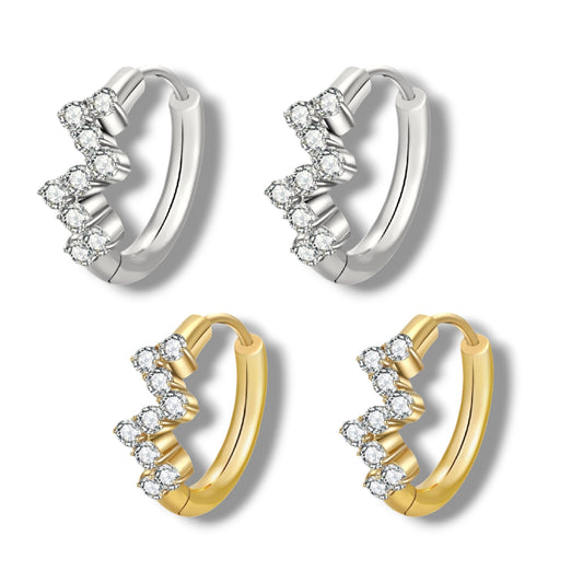 Glisten Huggies small hoop ( stainless steel steel )