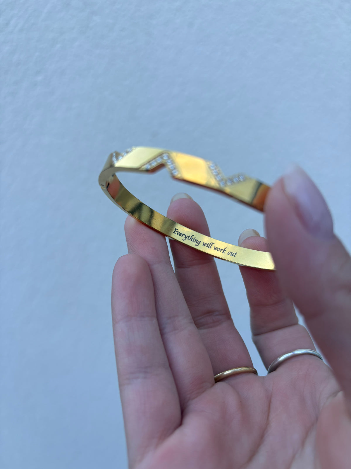 Vienna stone bangle ( stainless steel)