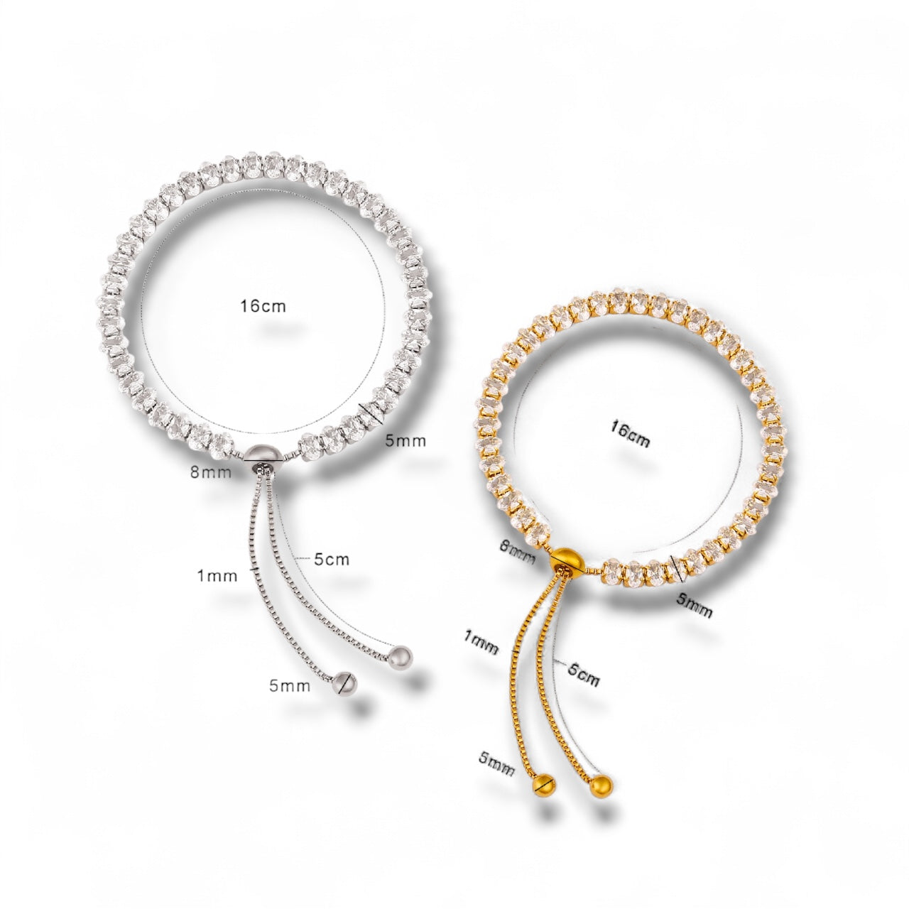 Ivy - adjustable bracelet ( stainless steel )