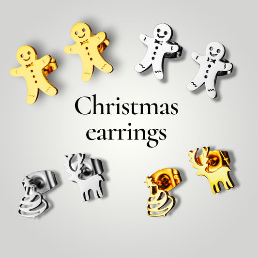 Festive earrings - stainless steel