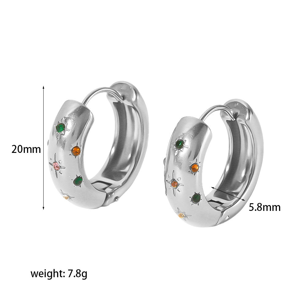 Gloria Huggies - (small hoop stainless steel )