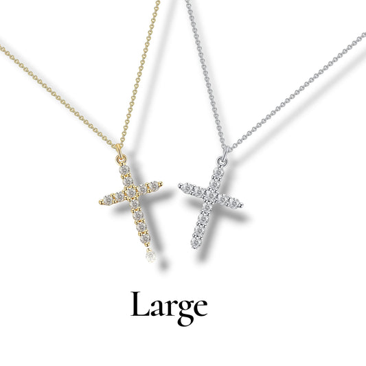 Stone Holy cross necklace ( stainless steel )