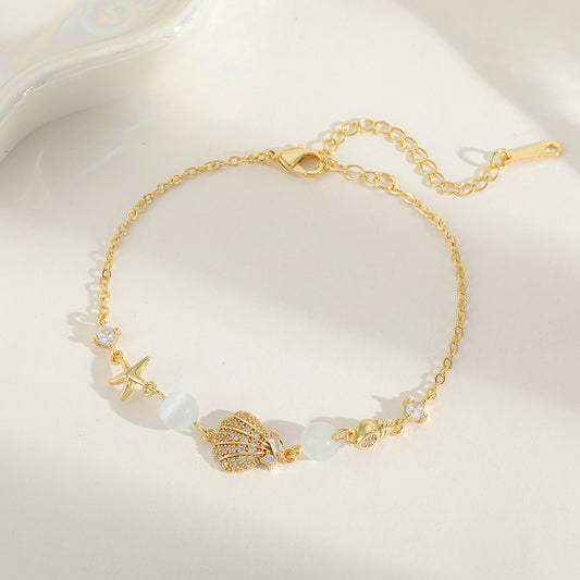 Dainty Ariel bracelet - stainless steel )