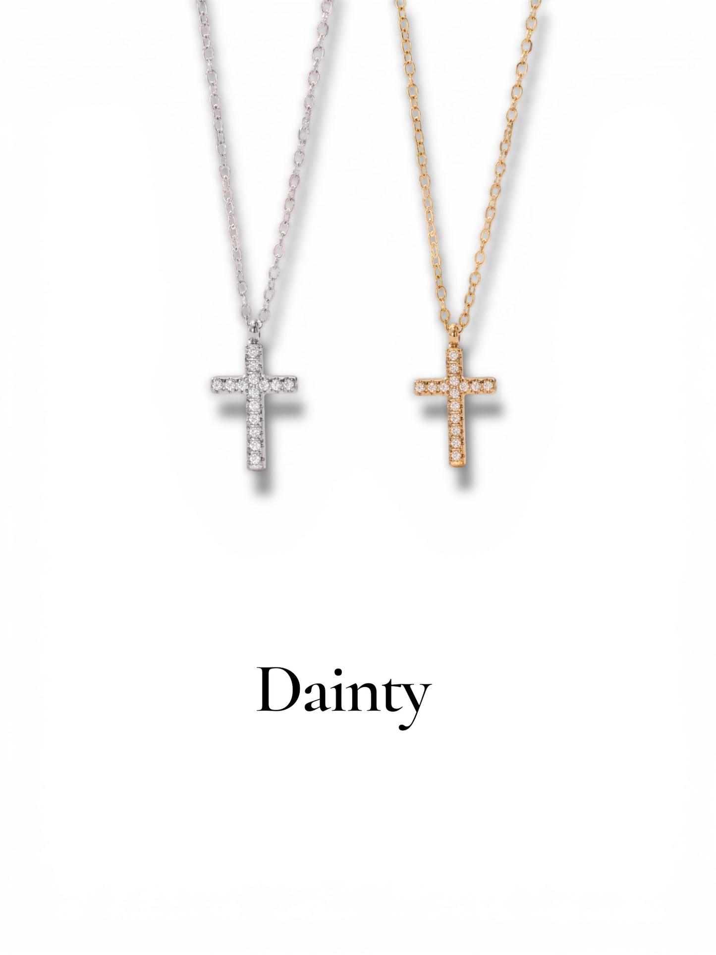 Stone Holy cross necklace ( stainless steel )