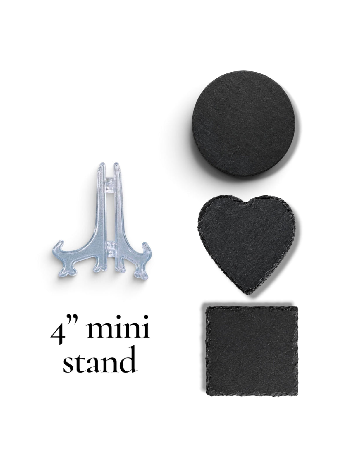 Engrave-able - Custom slate coaster/ornament natural rough edge.