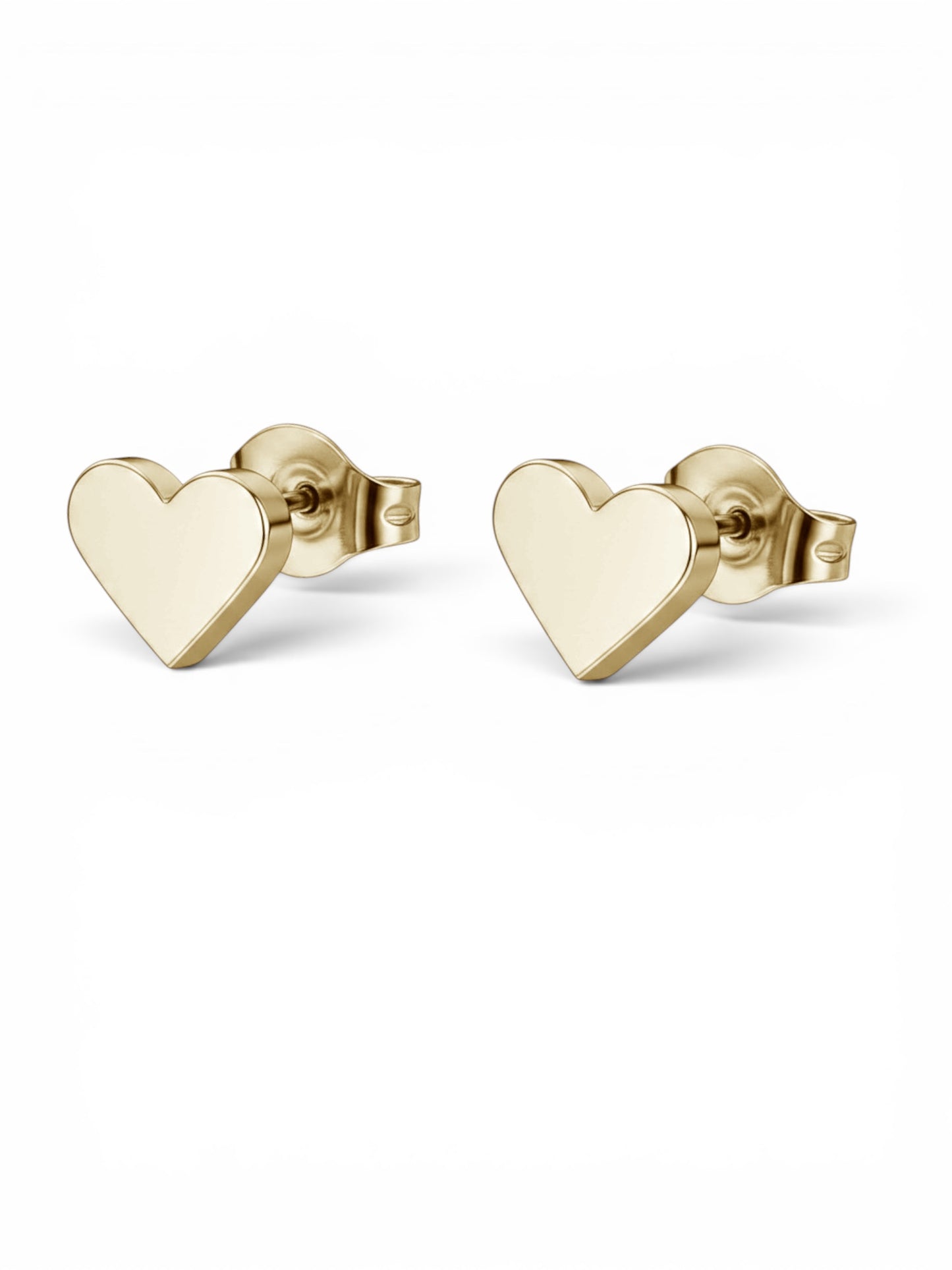 Pre order - Engrave-able heart stud earrings