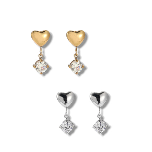 Love drop earring ( stainless steel )