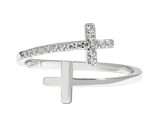 Holy adjustable ring - sterling silver