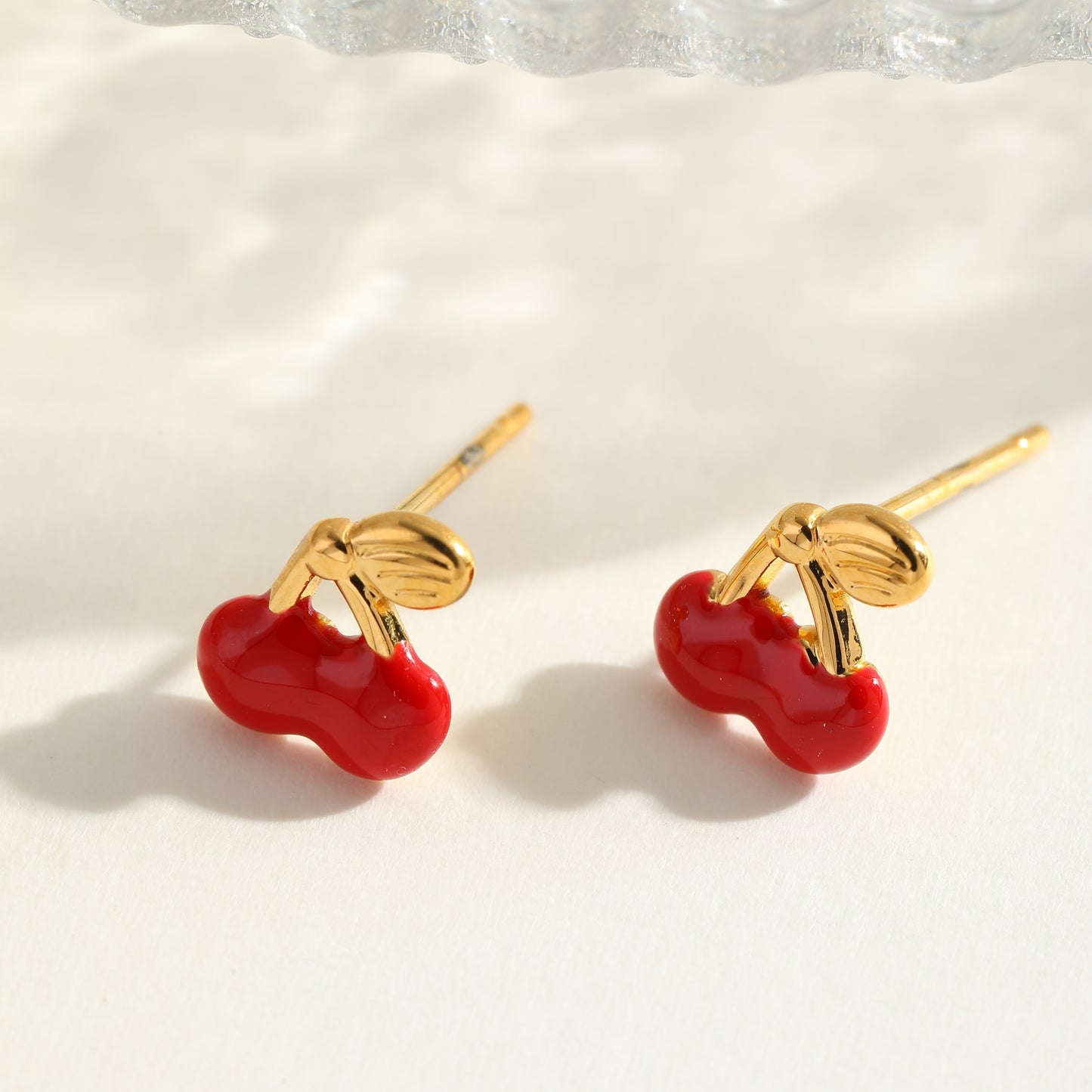 Cherry studs ( stainless steel )