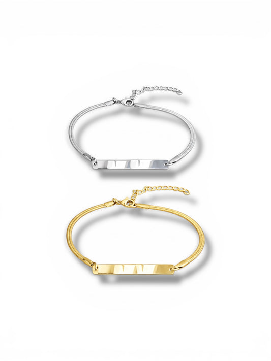 Pre order - Engrave-able t bar bracelet