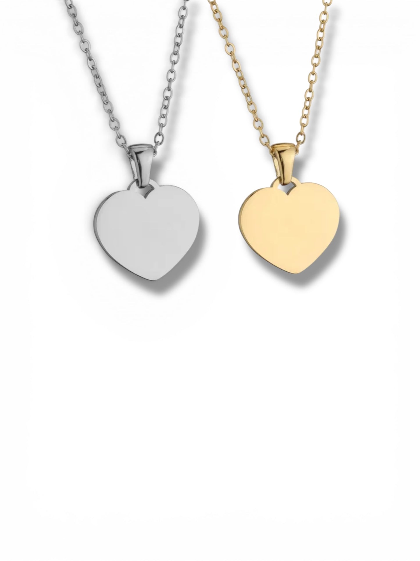 Pre order - Engrave-able large heart pendant necklace